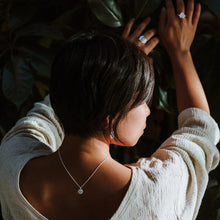 Load image into Gallery viewer, Wild rose leaf imprinted dangle earrings from Victoria - Swallow Jewellery