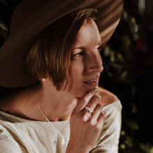 Load image into Gallery viewer, Douglas Fir tree bark imprinted ring from Victoria, BC - Swallow Jewellery