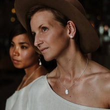 Load image into Gallery viewer, Wild rose leaf imprinted necklace from Victoria - Swallow Jewellery