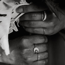 Load image into Gallery viewer, Salt Cedar flower imprinted ring from Victoria, BC - Swallow Jewellery