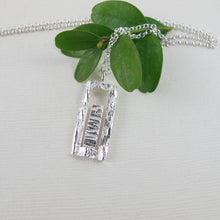 Load image into Gallery viewer, Arbutus x Douglas Fir bark imprinted long necklace - Swallow Jewellery