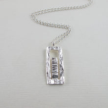 Load image into Gallery viewer, Arbutus x Douglas Fir bark imprinted long necklace - Swallow Jewellery