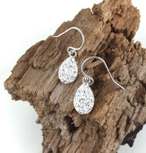 Load image into Gallery viewer, Whale bone imprinted dangle earrings from Victoria, BC - Swallow Jewellery