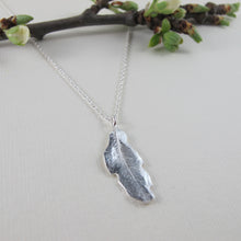 Load image into Gallery viewer, Hummingbird feather imprinted necklace from Gabriola Island, BC - Swallow Jewellery