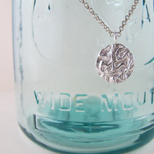 Load image into Gallery viewer, Seaweed imprinted long necklace from Dallas Road, Victoria - Swallow Jewellery