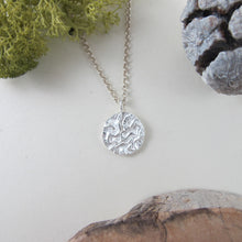 Load image into Gallery viewer, Seaweed imprinted long necklace from Dallas Road, Victoria - Swallow Jewellery