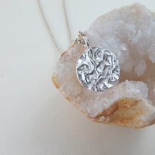 Load image into Gallery viewer, Seaweed imprinted long necklace from Dallas Road, Victoria - Swallow Jewellery