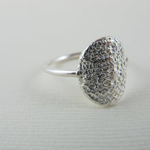 Load image into Gallery viewer, 1890's vintage French lace imprinted oval ring - Swallow Jewellery