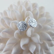 Load image into Gallery viewer, Coral imprinted earring studs from Tofino, Vancouver Island - Swallow Jewellery