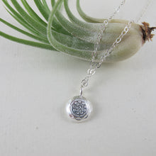 Load image into Gallery viewer, 1920's vintage button imprinted necklace - Swallow Jewellery