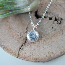 Load image into Gallery viewer, 1920's vintage button imprinted necklace - Swallow Jewellery