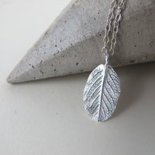 Load image into Gallery viewer, Wild rose leaf imprinted necklace from Victoria - Swallow Jewellery