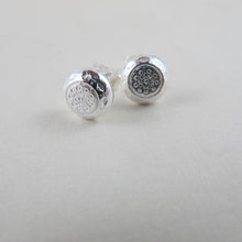 Load image into Gallery viewer, 1920's vintage button imprinted earring studs - Swallow Jewellery