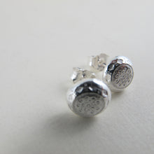 Load image into Gallery viewer, 1920's vintage button imprinted earring studs - Swallow Jewellery