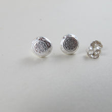 Load image into Gallery viewer, 1920's vintage button imprinted earring studs - Swallow Jewellery