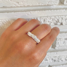 Load image into Gallery viewer, Cedar leaf imprinted ring from Victoria, BC - Swallow Jewellery