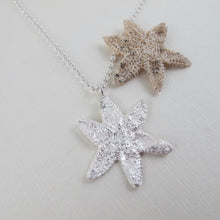 Load image into Gallery viewer, Starfish imprinted necklace from Parksville, Vancouver Island - Swallow Jewellery