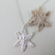 Load image into Gallery viewer, Starfish imprinted necklace from Parksville, Vancouver Island - Swallow Jewellery