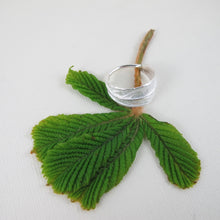 Load image into Gallery viewer, Willow leaf imprinted ring from Galiano Island, BC - Swallow Jewellery