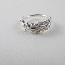 Load image into Gallery viewer, Princess Feather flower imprinted ring from Victoria, BC - Swallow Jewellery