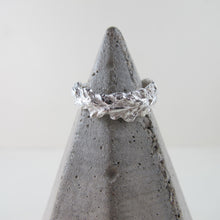 Load image into Gallery viewer, Princess Feather flower imprinted ring from Victoria, BC - Swallow Jewellery