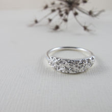 Load image into Gallery viewer, Whale bone imprinted ring from Victoria, BC - Swallow Jewellery