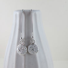 Load image into Gallery viewer, Coral imprinted dangle earrings from Tofino, Vancouver Island - Swallow Jewellery