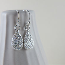 Load image into Gallery viewer, Coral imprinted dangle earrings from Tofino, Vancouver Island - Swallow Jewellery