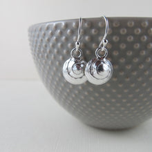 Load image into Gallery viewer, Moon snail shell imprinted dangle earrings - Swallow Jewellery
