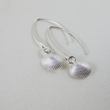 Load image into Gallery viewer, Mini seashell imprinted dangle earrings - Swallow Jewellery