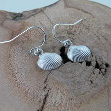 Load image into Gallery viewer, Mini seashell imprinted dangle earrings - Swallow Jewellery