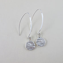 Load image into Gallery viewer, Arbutus bark imprinted dangle earrings from Galiano Island, BC - Swallow Jewellery