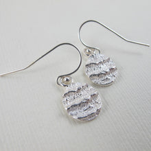 Load image into Gallery viewer, Port Renfrew coral imprinted dangle earrings from Vancouver Island - Swallow Jewellery