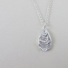 Load image into Gallery viewer, Driftwood imprinted long necklace from Mystic Beach, Vancouver Island - Swallow Jewellery