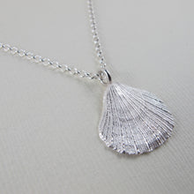 Load image into Gallery viewer, Scallop shell imprinted necklace from Tofino, Vancouver Island - Swallow Jewellery