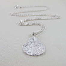Load image into Gallery viewer, Scallop shell imprinted necklace from Tofino, Vancouver Island - Swallow Jewellery