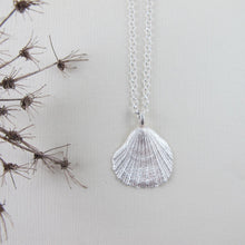 Load image into Gallery viewer, Scallop shell imprinted necklace from Tofino, Vancouver Island - Swallow Jewellery