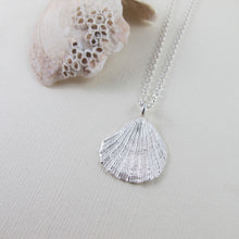 Load image into Gallery viewer, Scallop shell imprinted necklace from Tofino, Vancouver Island - Swallow Jewellery
