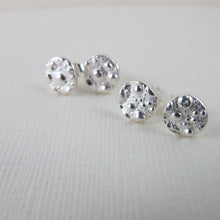 Load image into Gallery viewer, Sea urchin imprinted earring studs from McKenzie Beach, Tofino - Swallow Jewellery