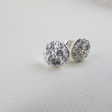Load image into Gallery viewer, Barnacle imprinted earring studs from Kin Beach, Vancouver Island - Swallow Jewellery
