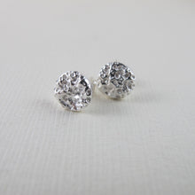 Load image into Gallery viewer, Whale bone imprinted earring studs from Victoria, BC - Swallow Jewellery