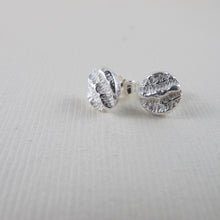 Load image into Gallery viewer, Coral imprinted earring studs from Port Renfrew, Vancouver Island - Swallow Jewellery