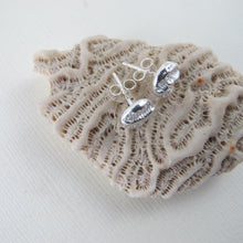 Load image into Gallery viewer, Coral imprinted earring studs from Port Renfrew, Vancouver Island - Swallow Jewellery