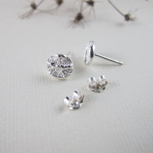 Load image into Gallery viewer, Coral imprinted earring studs from Port Renfrew, Vancouver Island - Swallow Jewellery