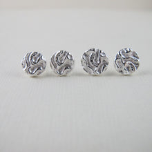 Load image into Gallery viewer, Seaweed imprinted earring studs from Dallas Road, Victoria - Swallow Jewellery