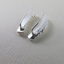Load image into Gallery viewer, Salt Cedar flower imprinted ear climbers from Victoria, BC - Swallow Jewellery