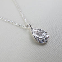 Load image into Gallery viewer, Driftwood imprinted necklace from Mystic Beach, Vancouver Island - Swallow Jewellery