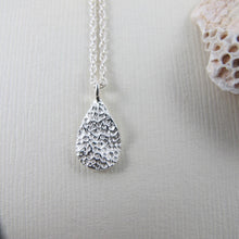 Load image into Gallery viewer, Coral imprinted short necklace from Tofino, Vancouver Island - Swallow Jewellery