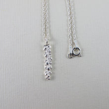 Load image into Gallery viewer, Salt Cedar flower imprinted necklace from Victoria, BC - Swallow Jewellery