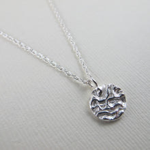 Load image into Gallery viewer, Seaweed imprinted short necklace from Dallas Road, Victoria - Swallow Jewellery